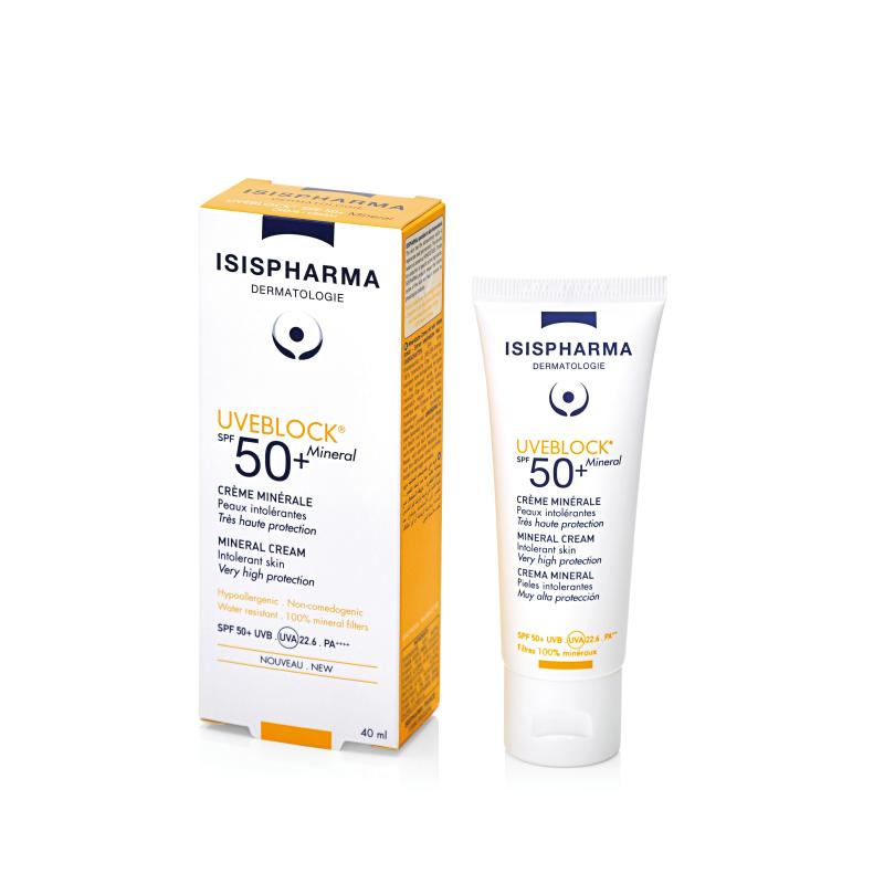 UVEBLOCK SPF 50+ Mineral Cream - Minerální krém s velmi vysokou ochranou SPF 50+