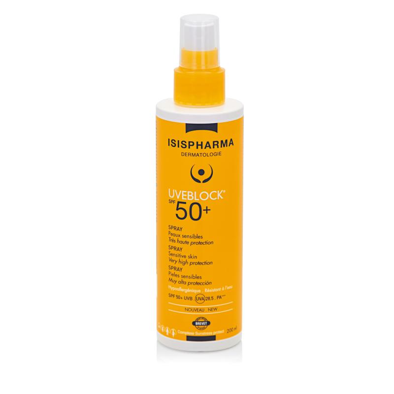 UVEBLOCK SPF 50+ Spray - Sprej s velmi vysokou ochranou SPF 50+